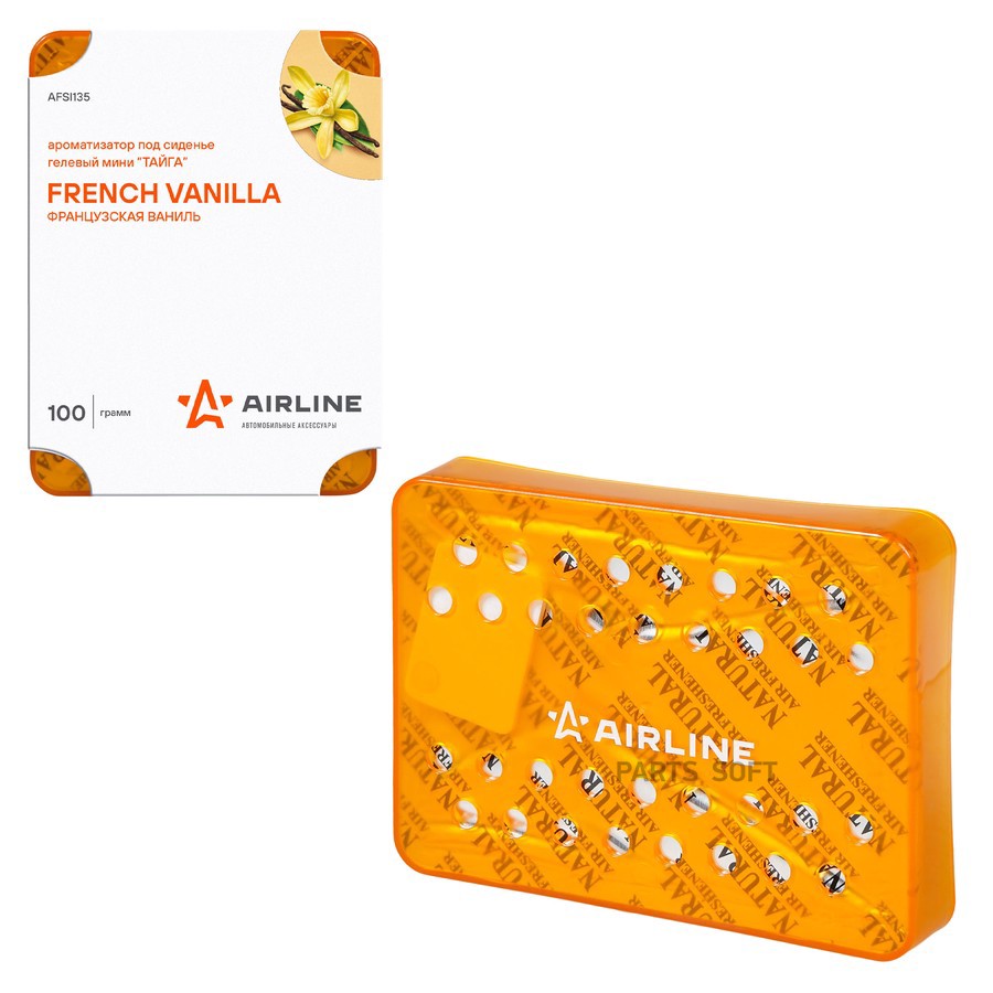 Ароматизатор под сиденье (Французская ваниль) "AIRLINE" Тайга (мини) - AIRLINE None None